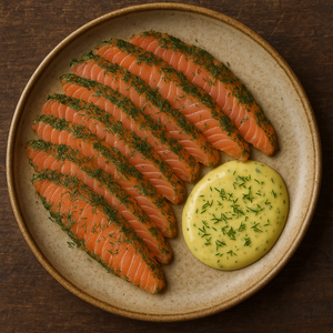 Gravlax with Mustard Sauce